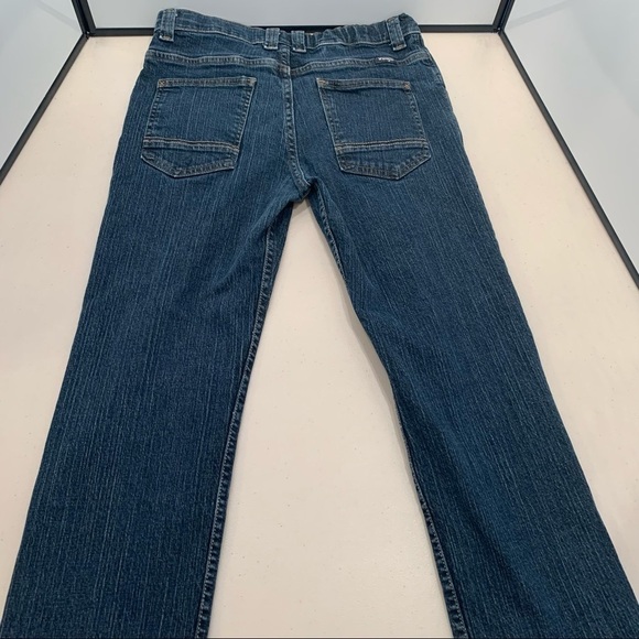 Wrangler 14 Husky Straight Fit Jeans Adjustable Waist Moonlight Blue - Picture 4 of 9